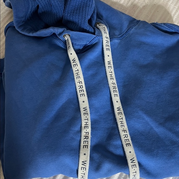 Free People Blue Oversized Hoodie - Picture 4 of 6